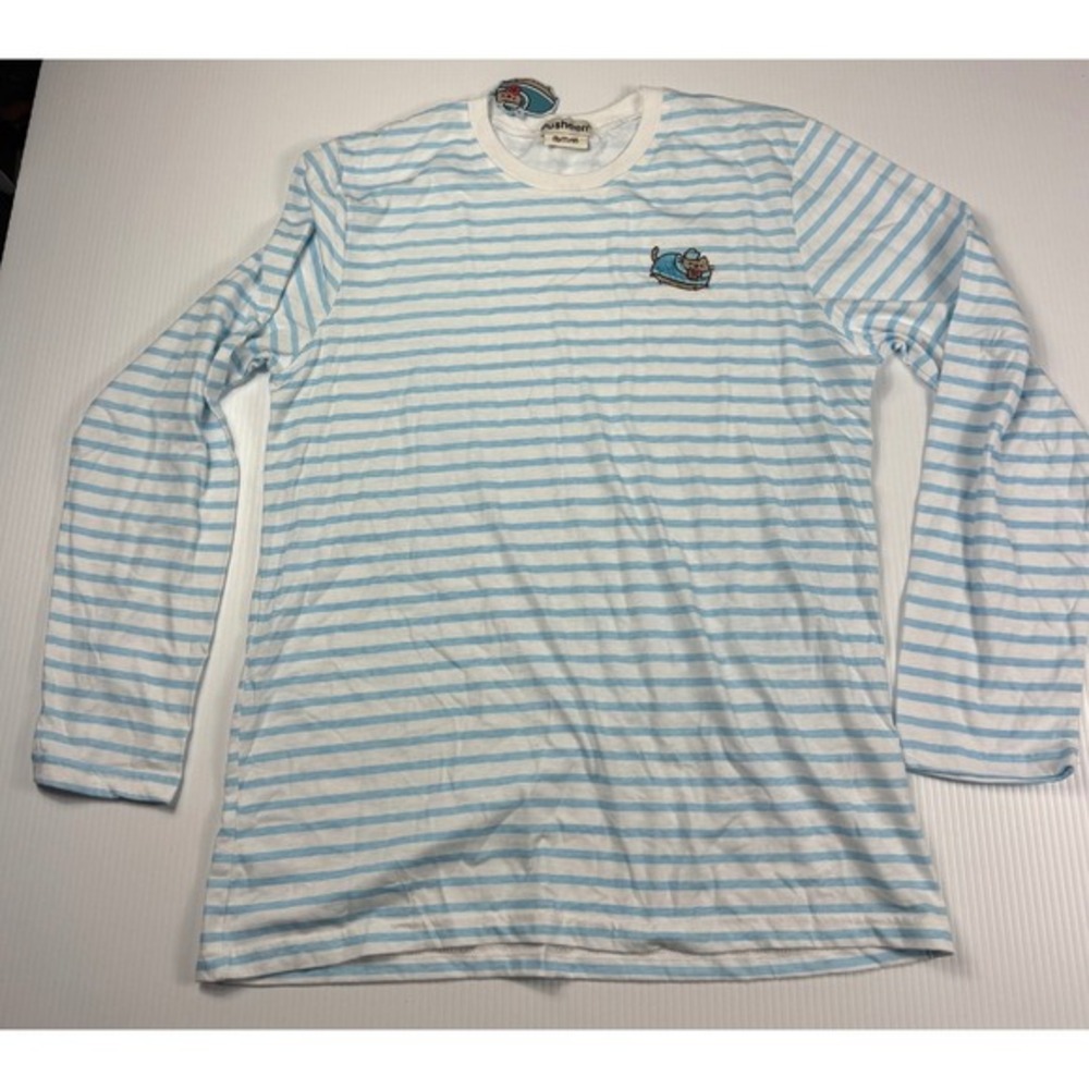 Pusheen Striped Long Sleeve Tee Shirt Sailor Cat‎ Graphic Top M/M